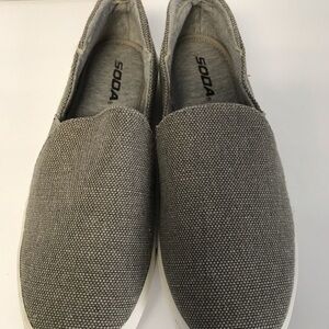 Soda Gray Slip-On Sneakers